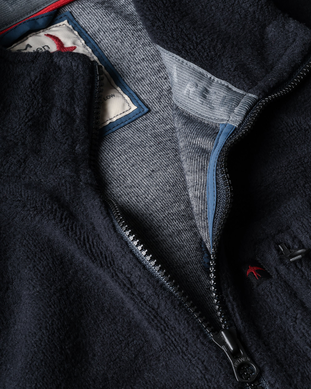 Sheared Fleece Half Zip | Dark Navy