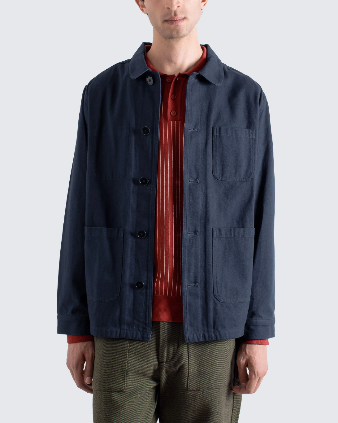 Station Panama Twill Jacket | Navy