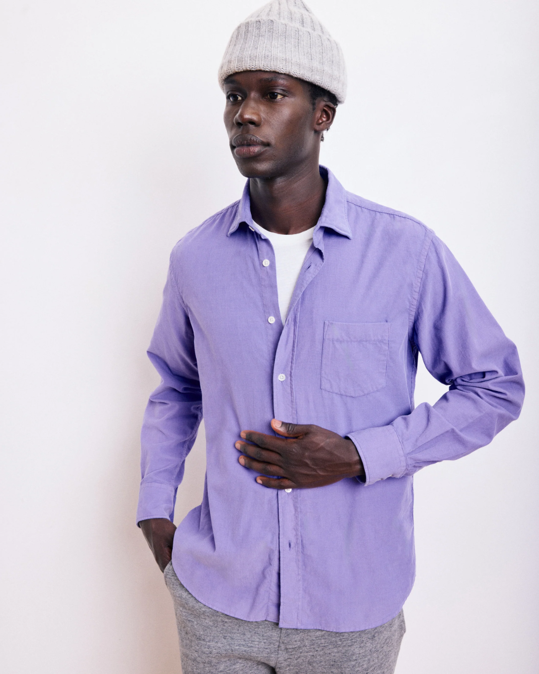 Cashmere Beanie | Heather Grey