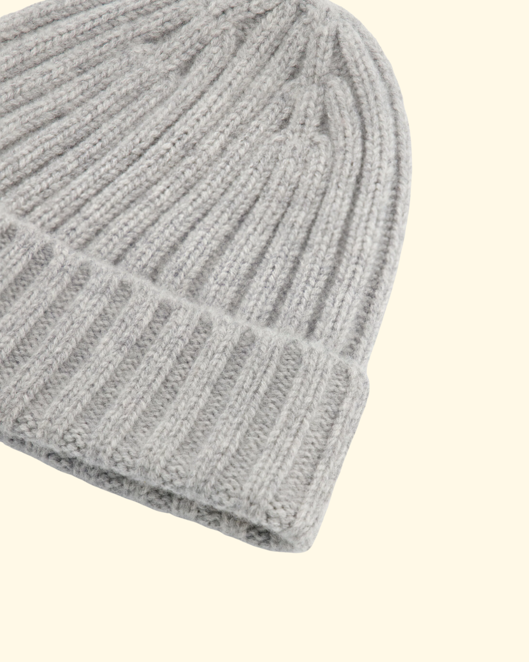 Cashmere Beanie | Heather Grey