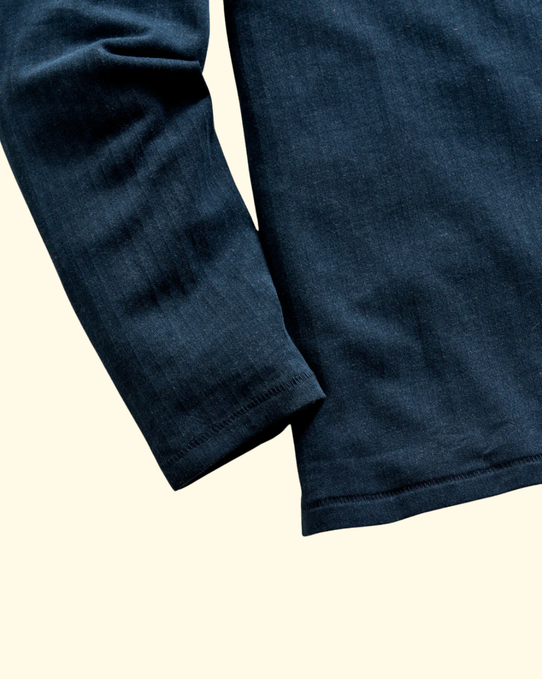 L/S Herringbone Polo | Carbon Blue