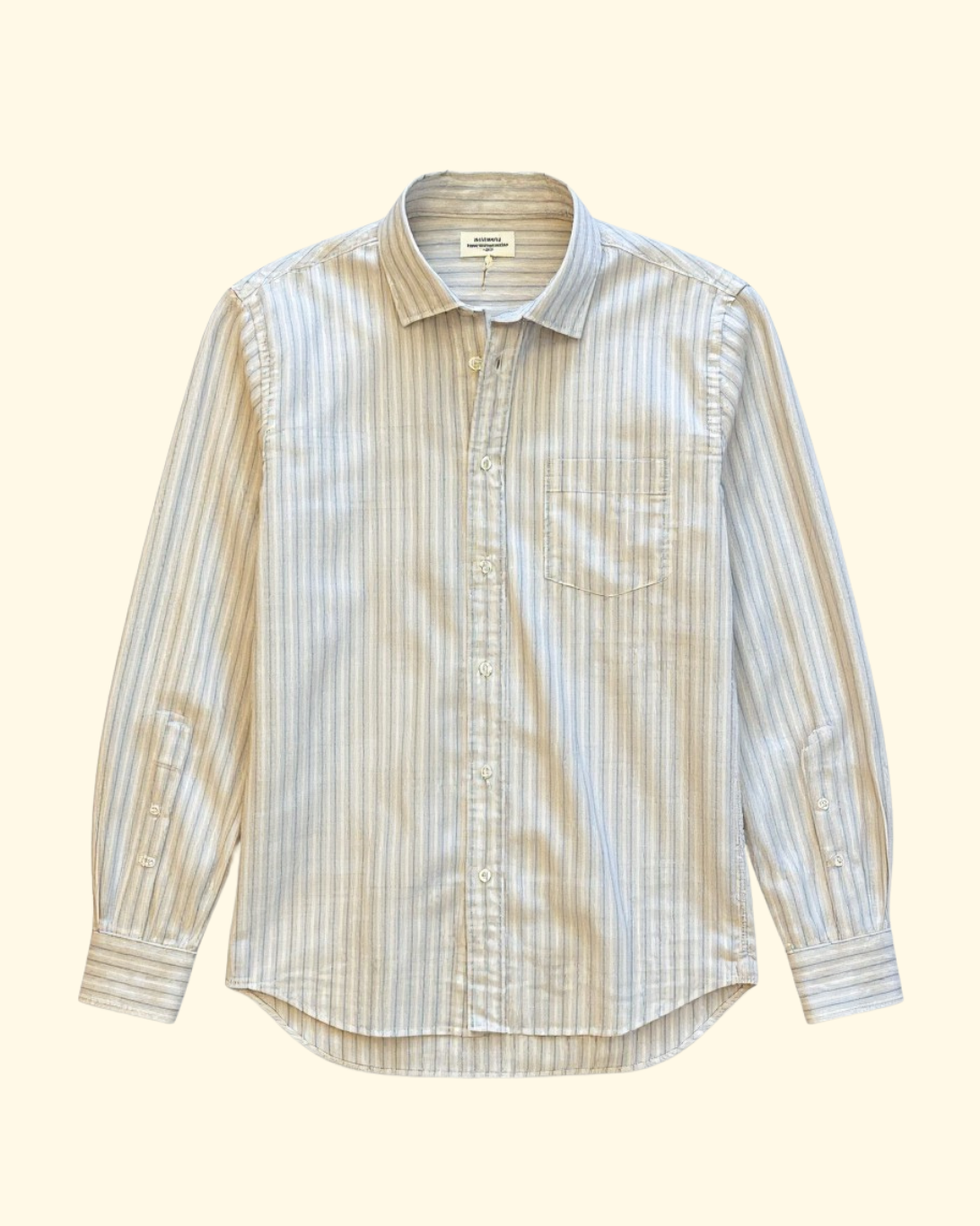 Paul Woven Seersucker Stripe | Blue & Ivory