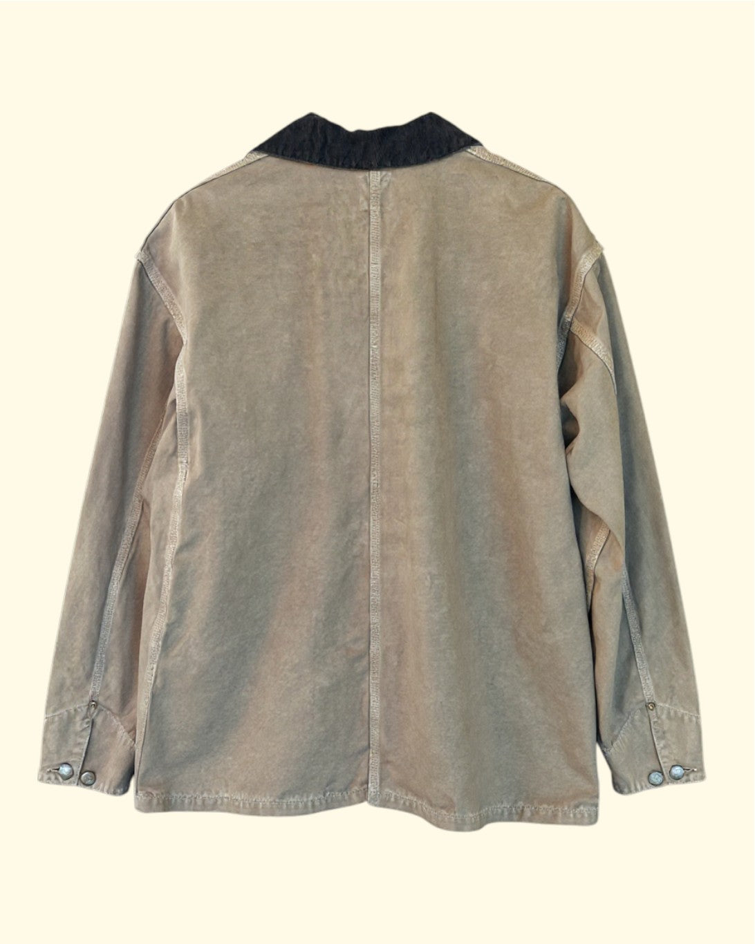 Cotton Canvas Chore Jacket | Brown