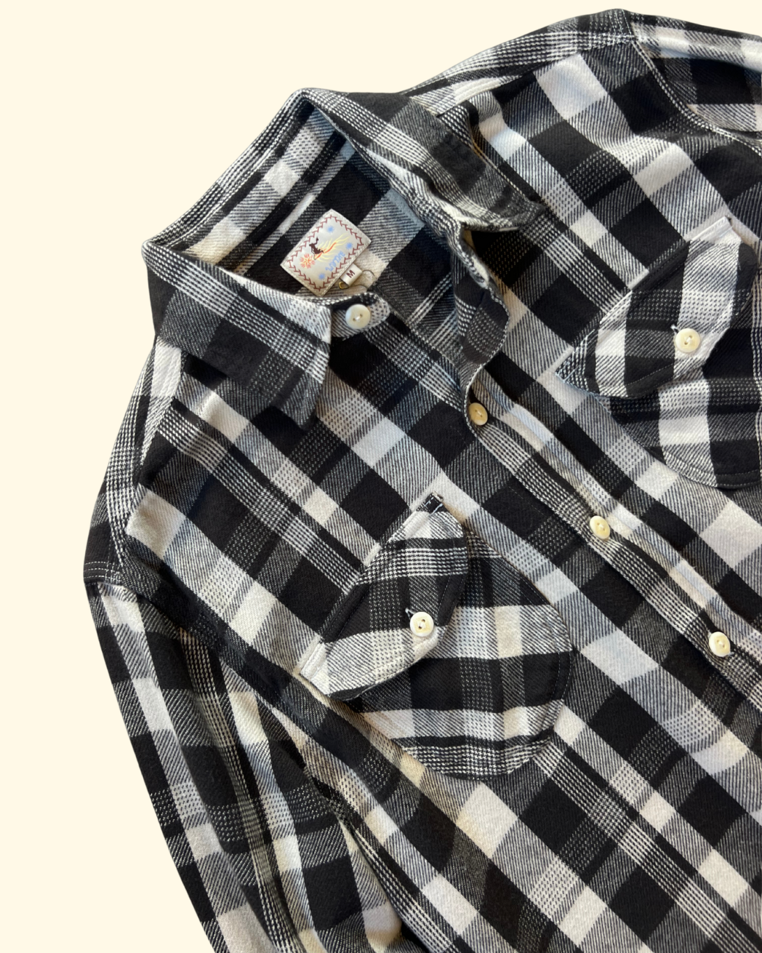 Washed Flannel Workshirt | Night Pitch