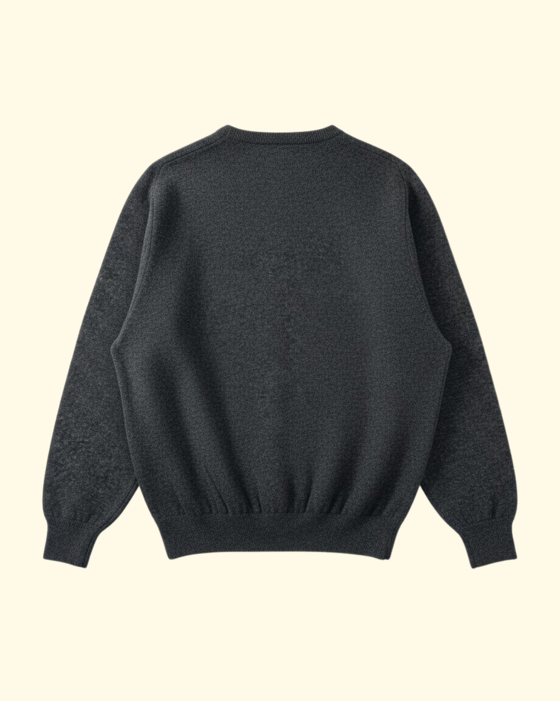 Crewneck Wool Sweater | Charcoal Grey