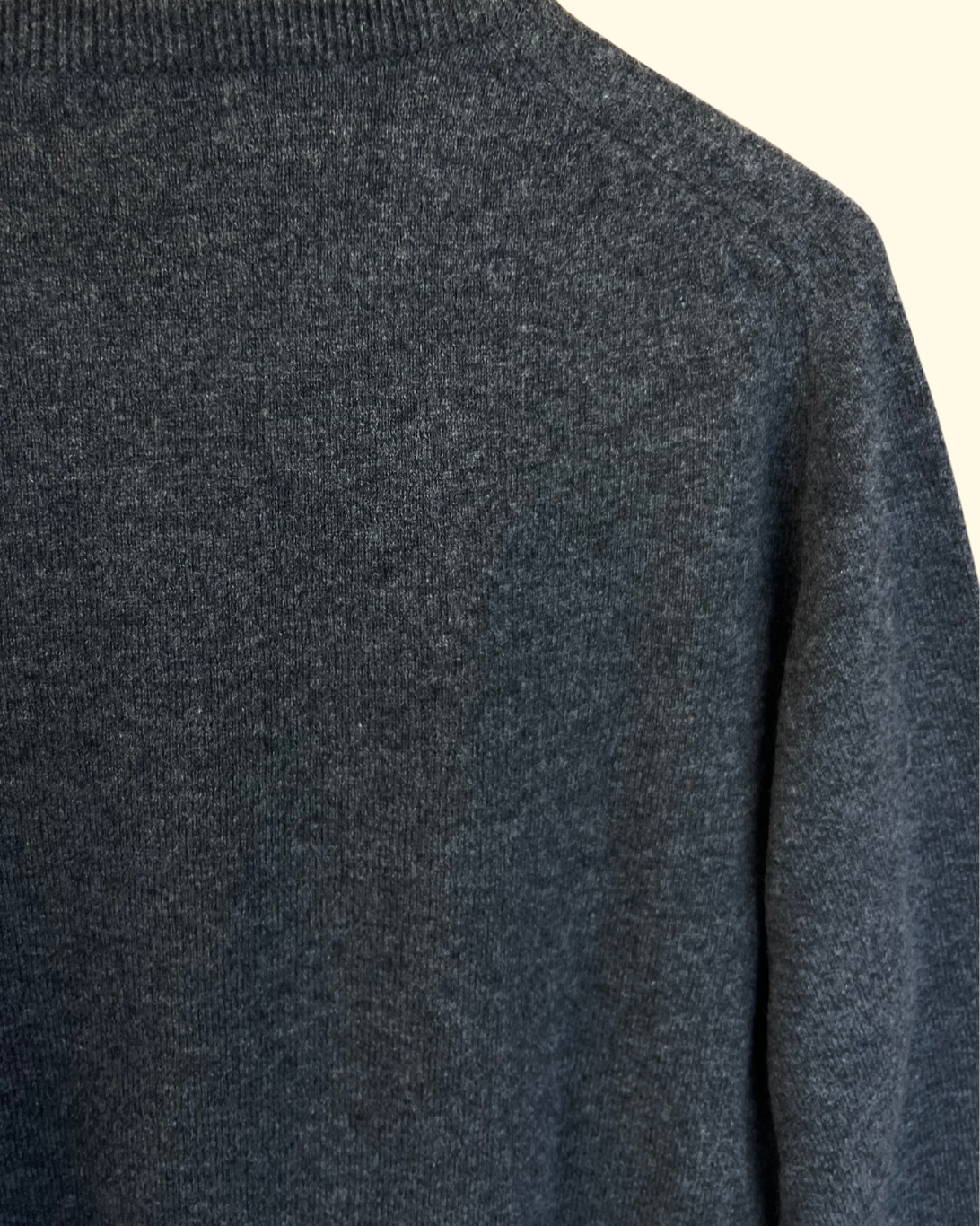 Crewneck Wool Sweater | Charcoal Grey