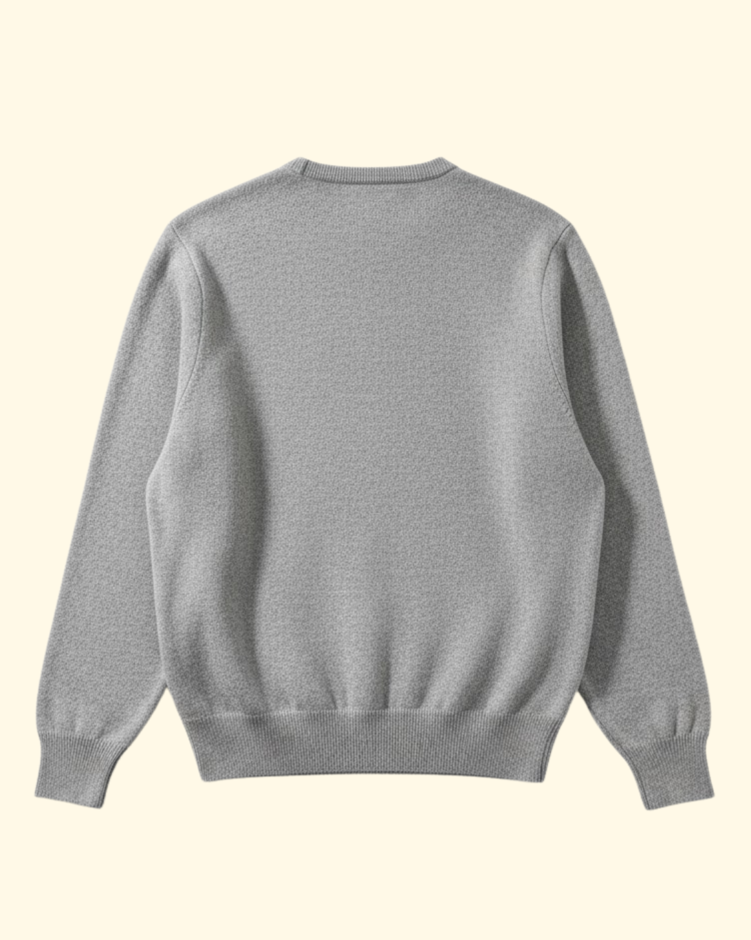 Crewneck Wool Sweater | Light Gray