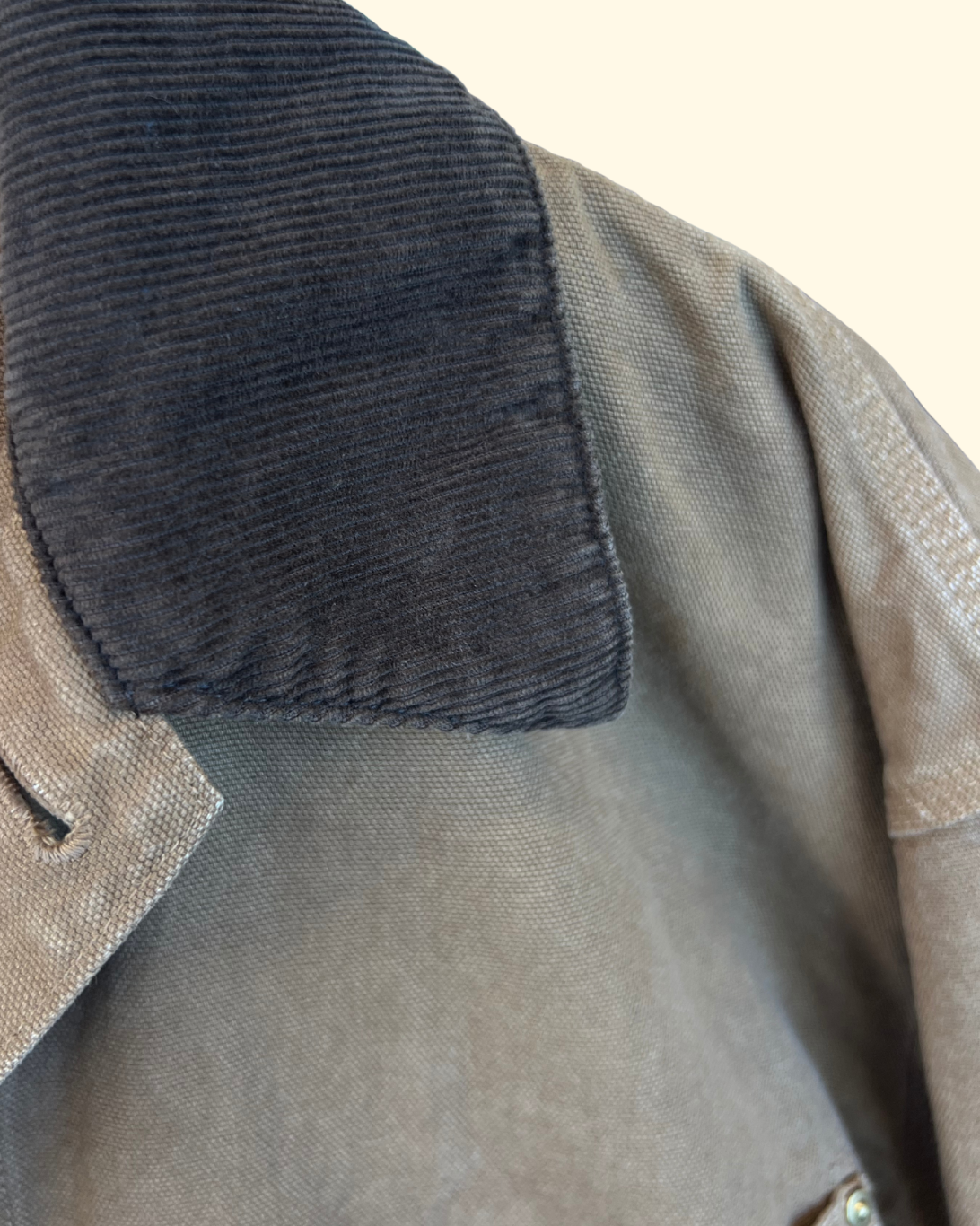 Cotton Canvas Chore Jacket | Brown