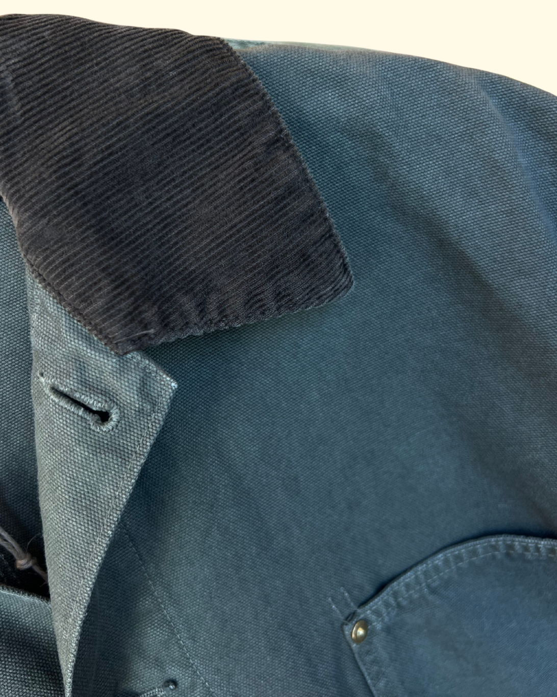Cotton Canvas Chore Jacket | Army Green