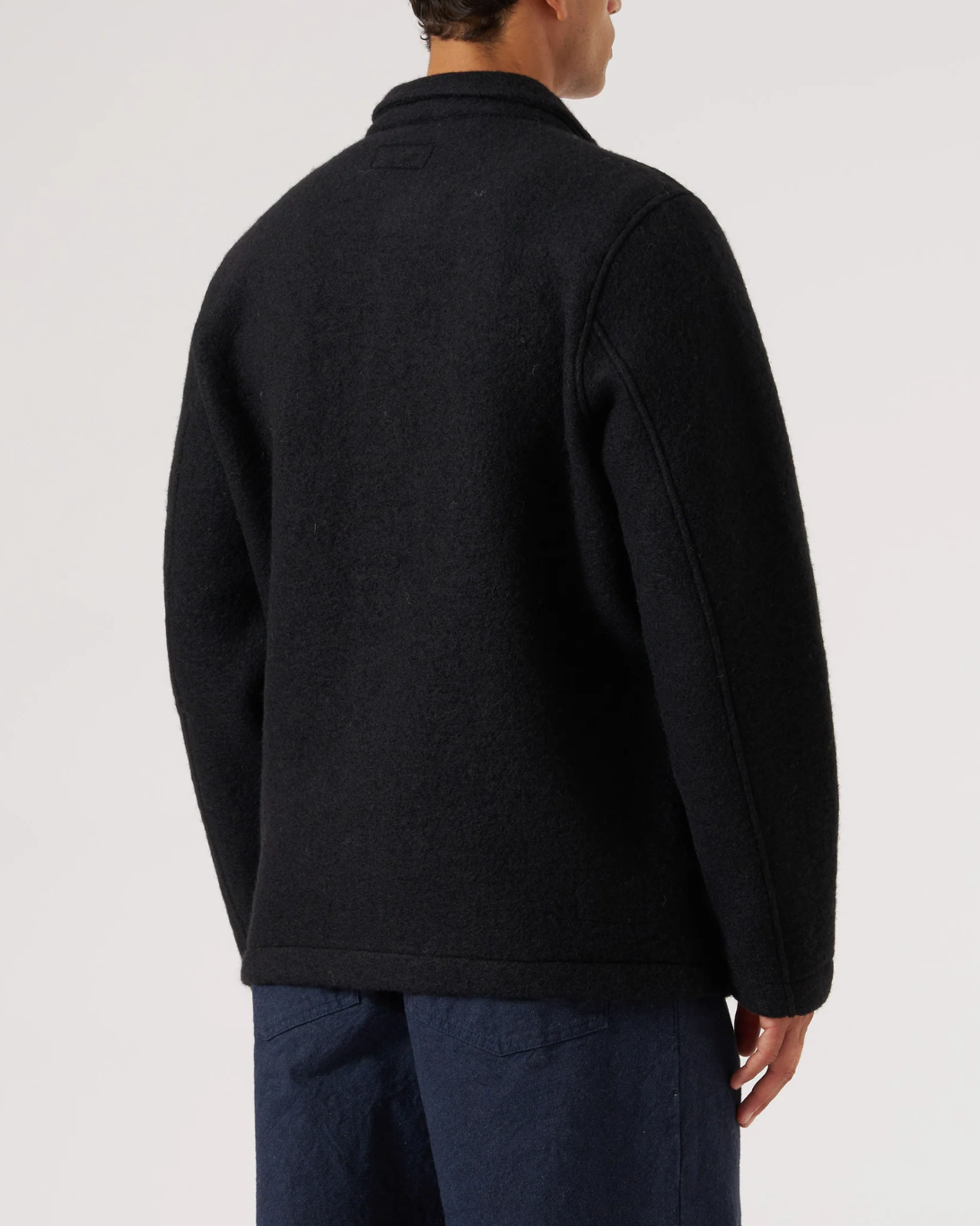 Wool Fleece Field Jacket | Black