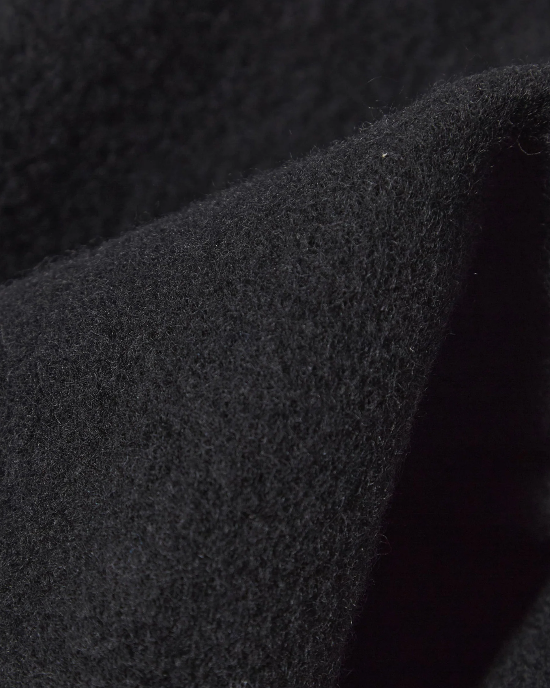 Wool Fleece Field Jacket | Black