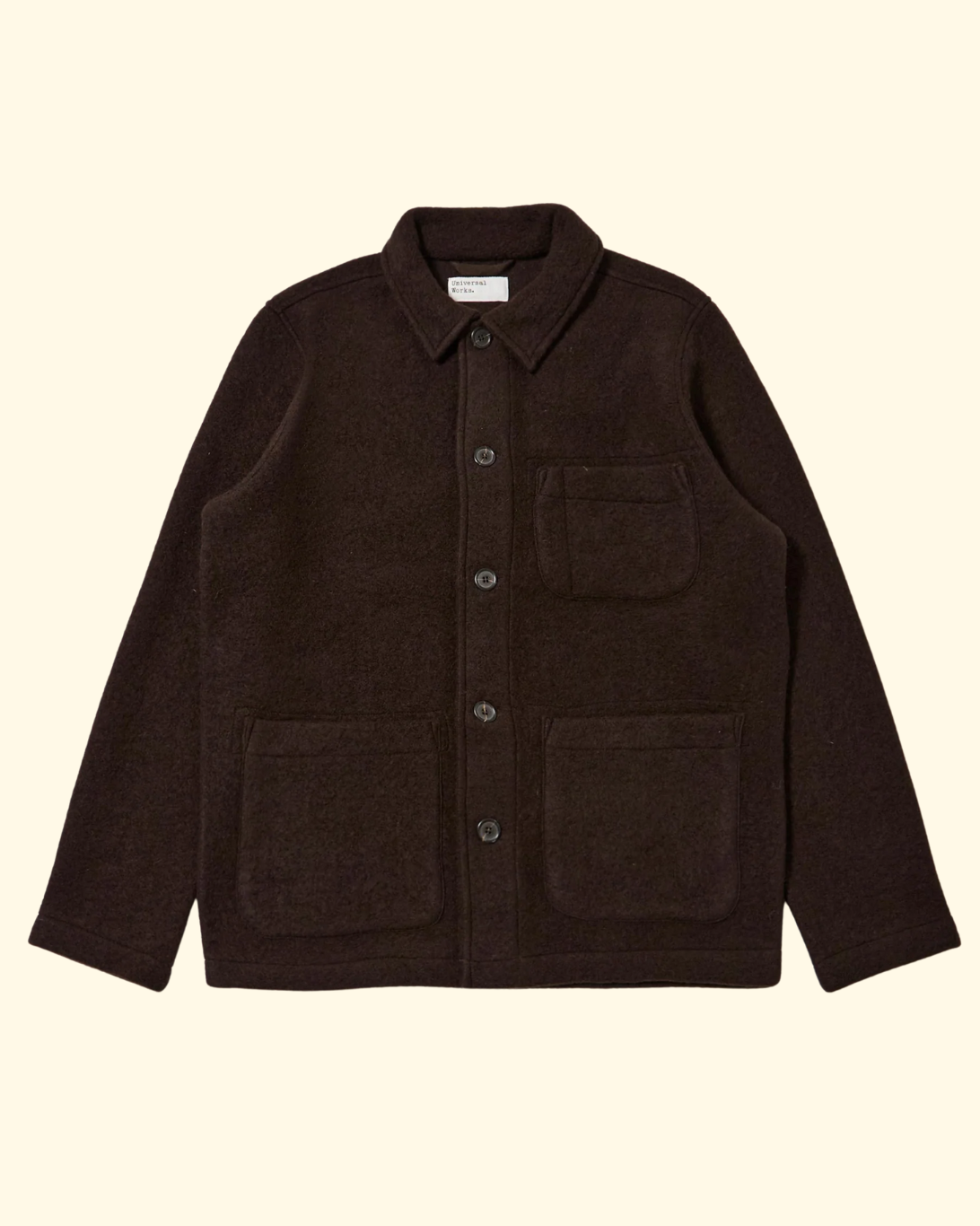 Wool Fleece Uniform Jacket | Brown