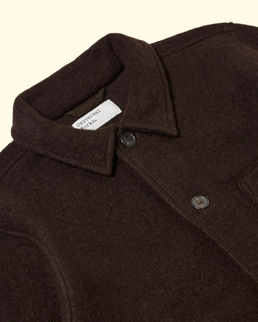 Wool Fleece Uniform Jacket | Brown