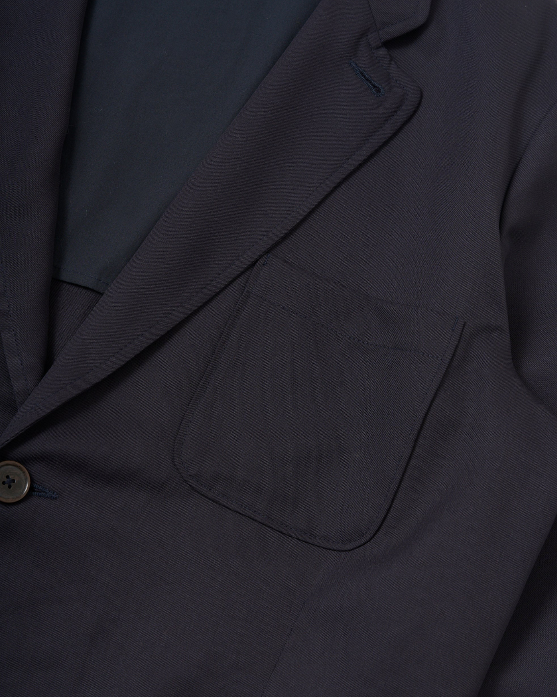 Two Button Travel Suiting Jacket | Navy