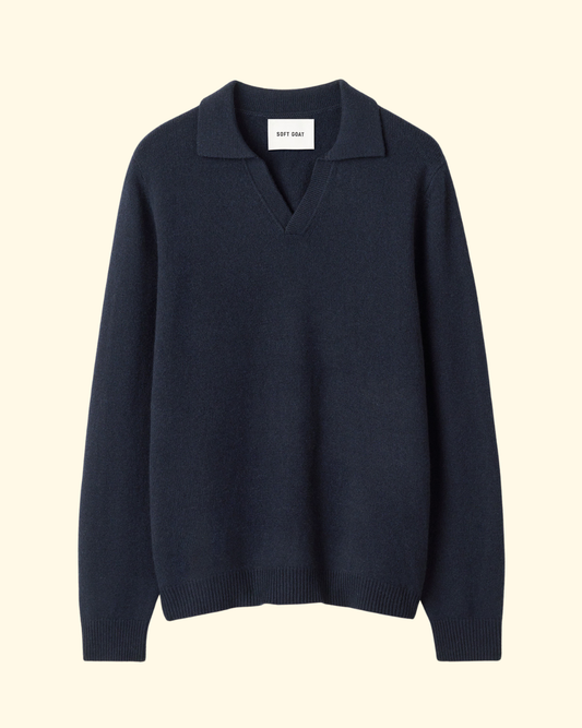 Polo Sweater | Navy