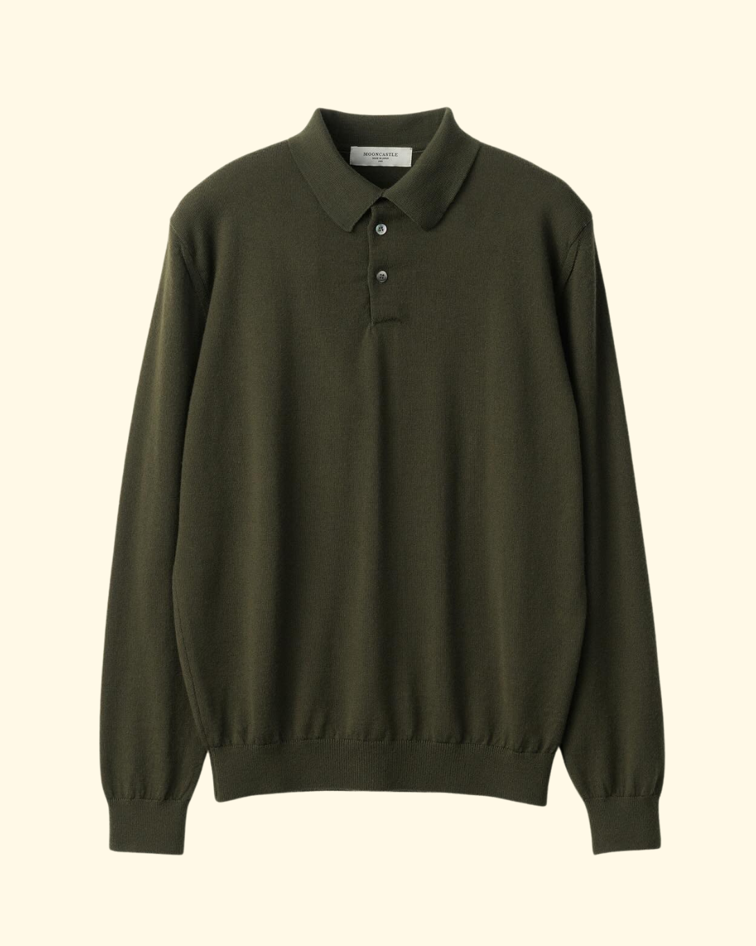 Merino Wool Poloneck | Dark Olive