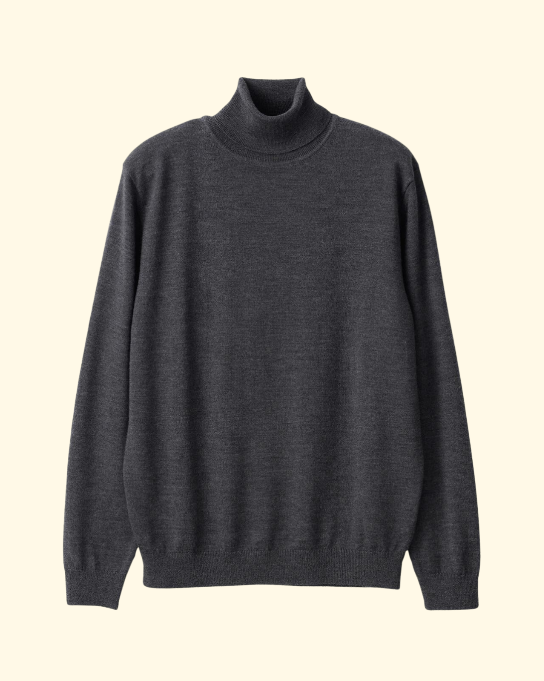 Merino Wool Turtleneck | Dark Gray