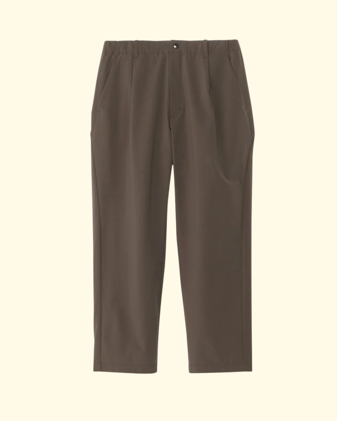 One Tuck Pant | Jet Brown