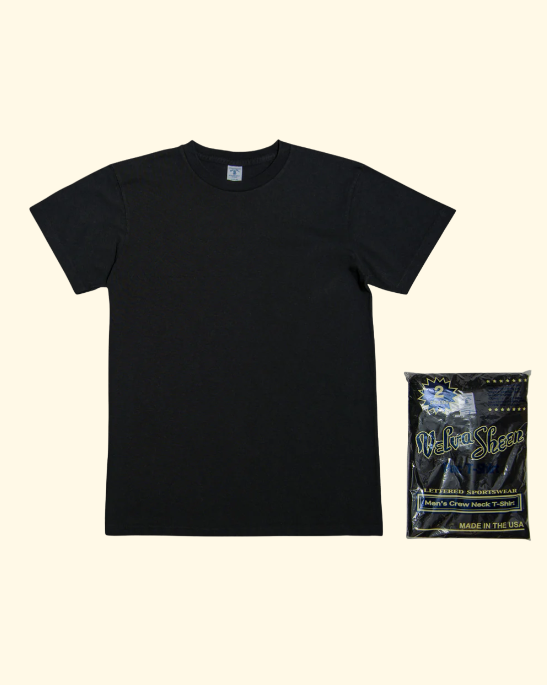 S/S Crew Neck 1 Pac Tee | Black