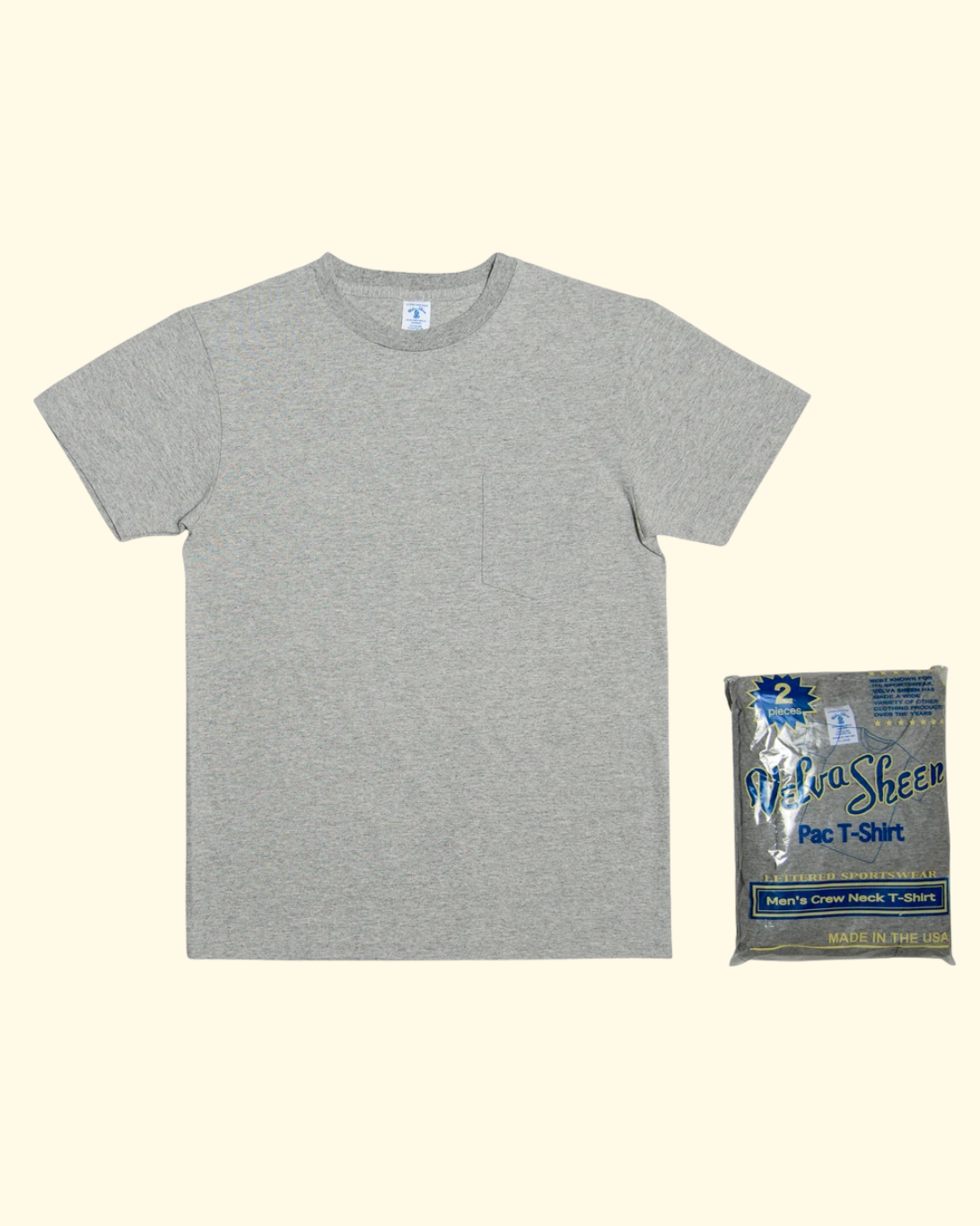 S/S Crew Neck 1 Pac Tee | Heather Grey