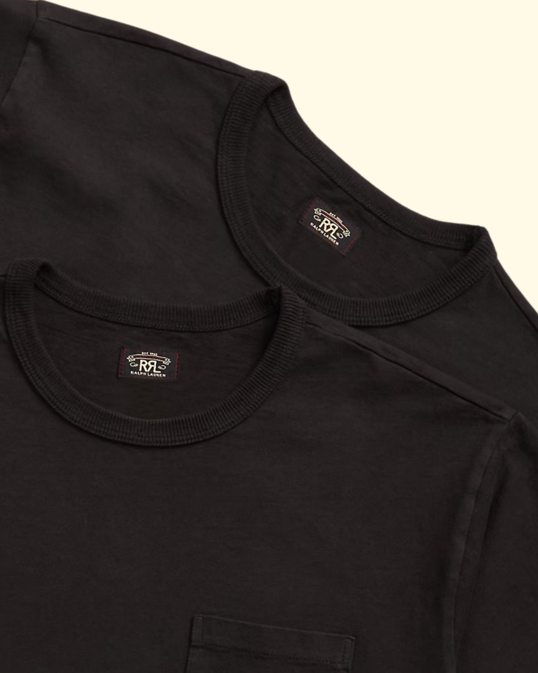 Garment-Dyed Pocket T-Shirt 2-Pack | Black