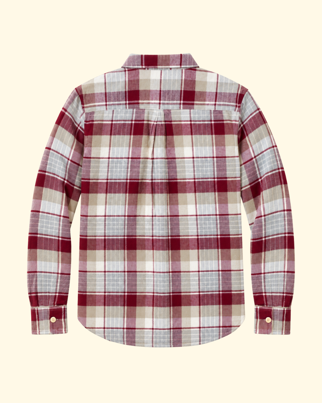 Washed Flannel Workshirt | Merlot Plaid