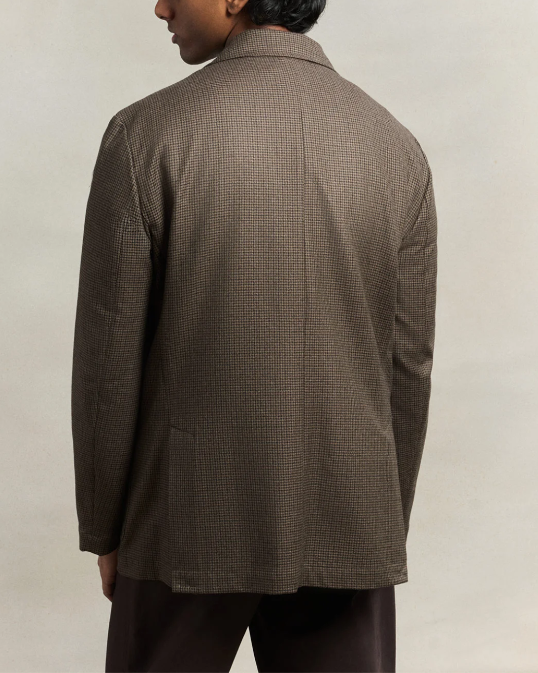 Writer's Jacket | Mini Houndstooth Olive