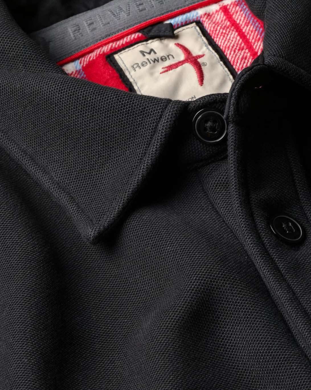 Pique Fleece Workshirt | Black