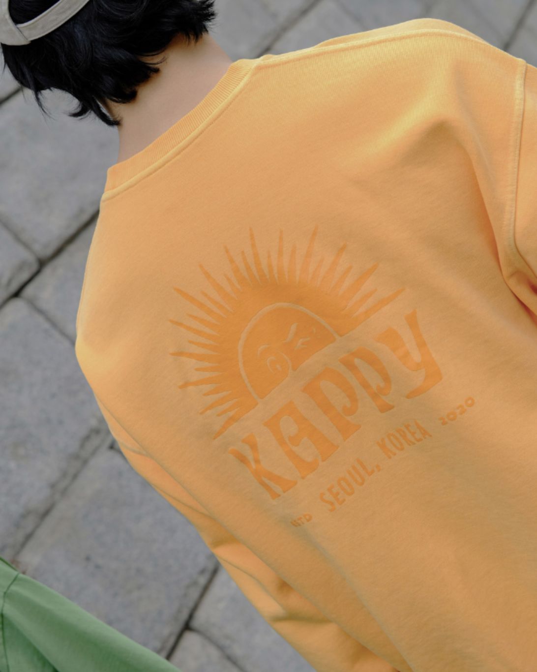 Sunny Wink Pigment Sweat Shirt | Yellow