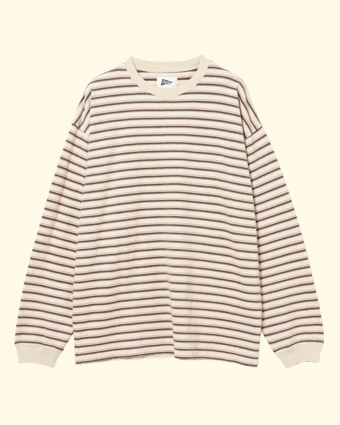 Tucker Stripe Tee | Brown