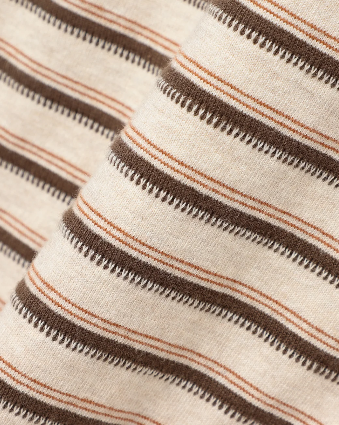 Tucker Stripe Tee | Brown