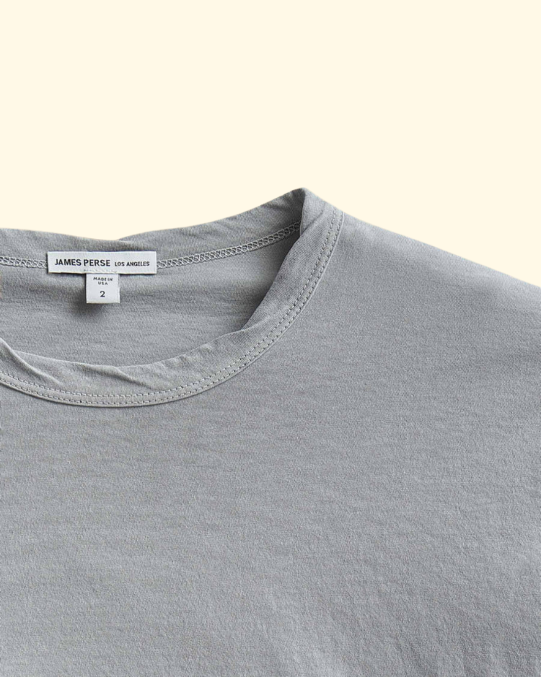 Clear Jersey Crew | Grey Sky Pigment