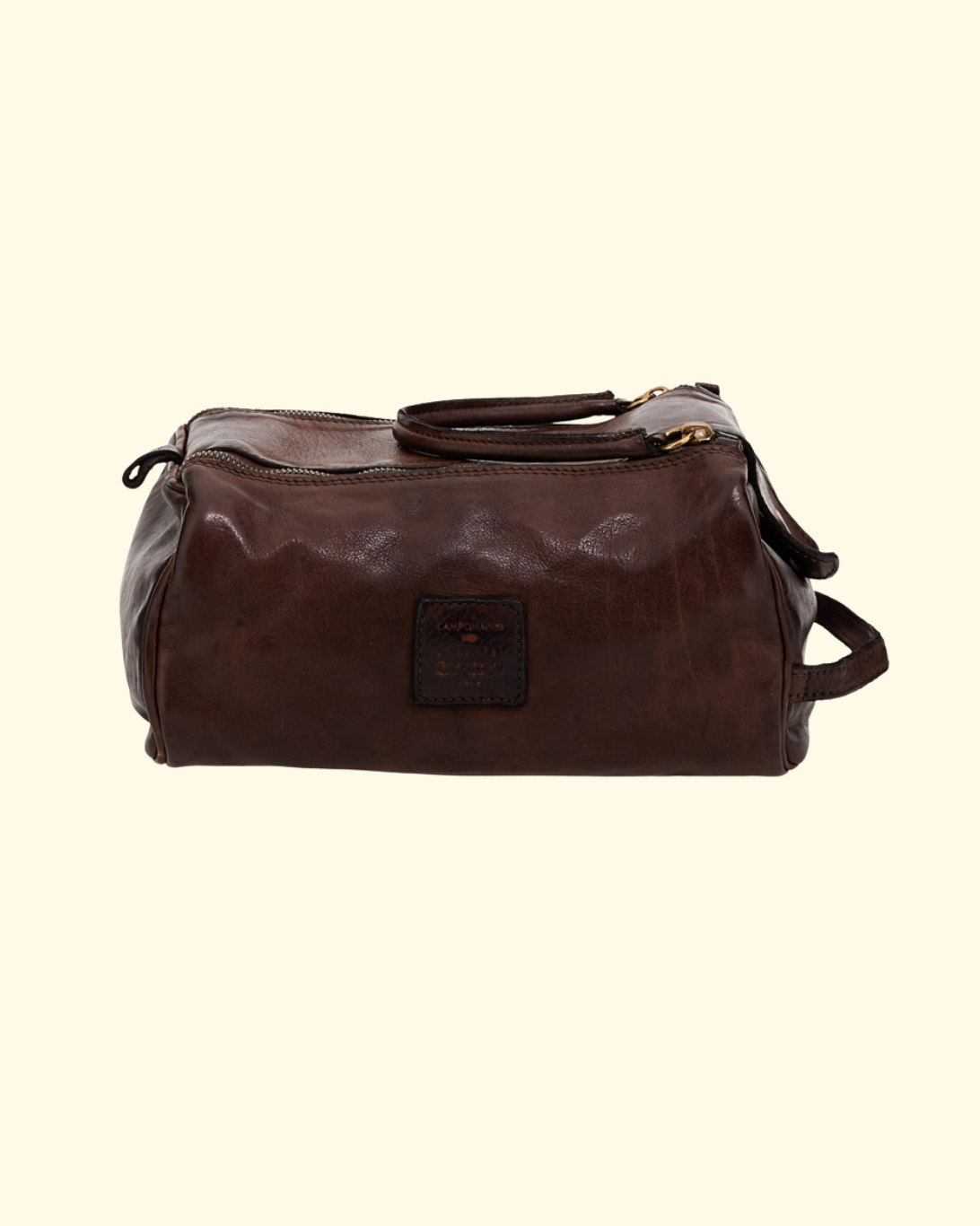 Leather Toiletry Bag | Brown