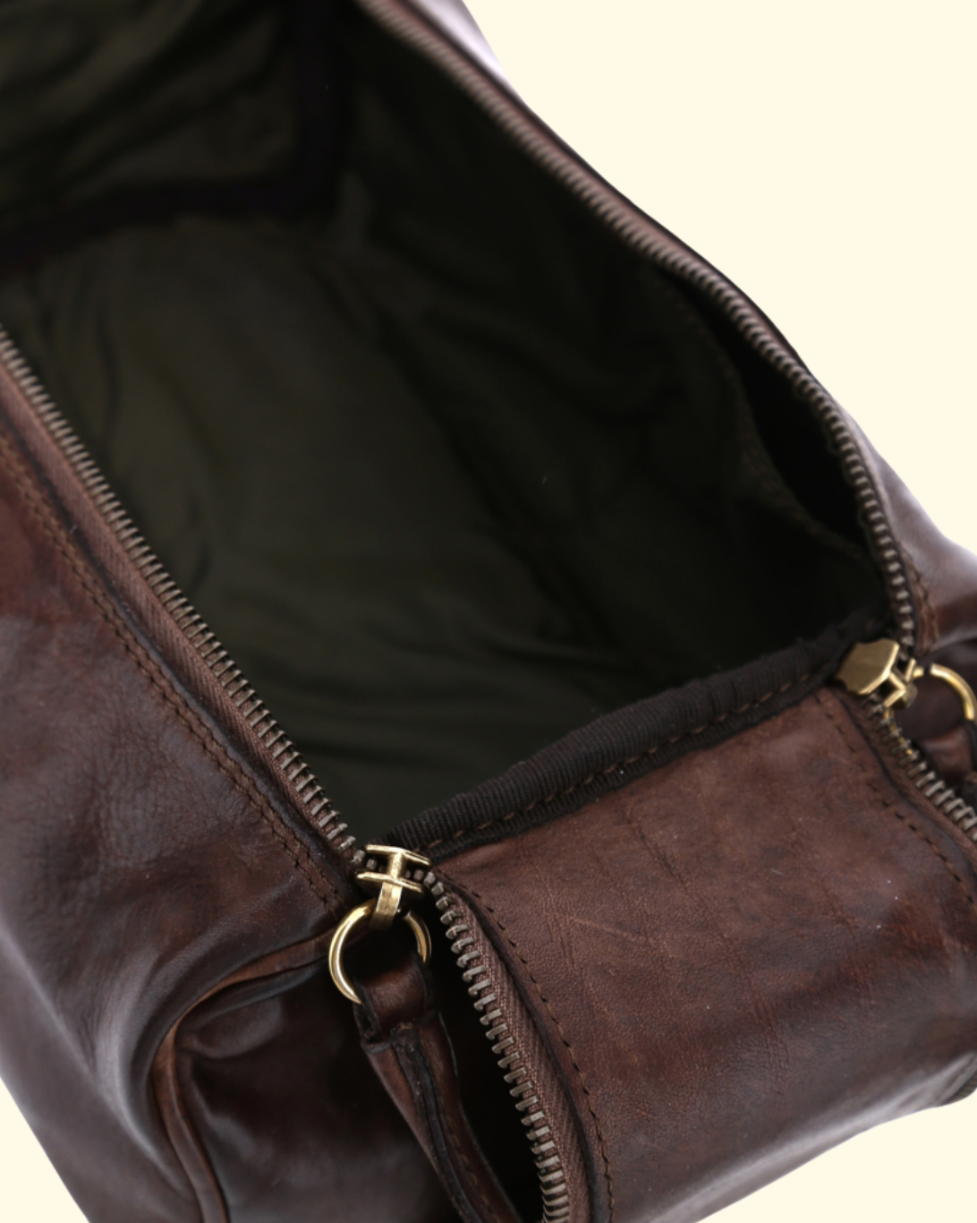 Leather Toiletry Bag | Brown