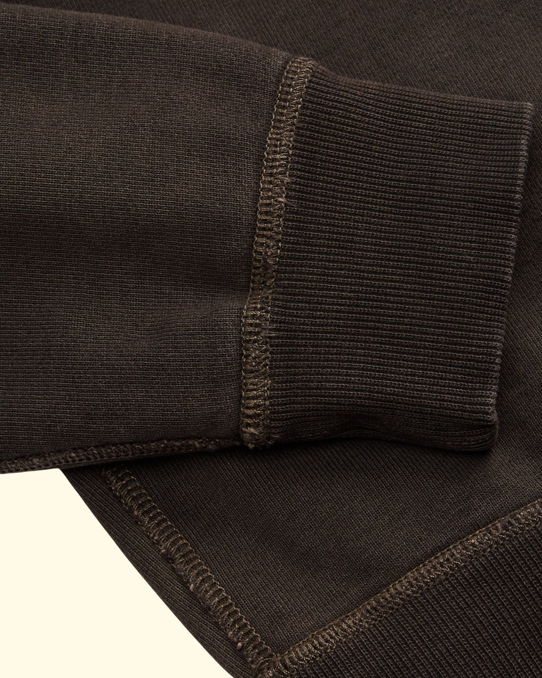 Raglan French Terry Crewneck | Black Indigo