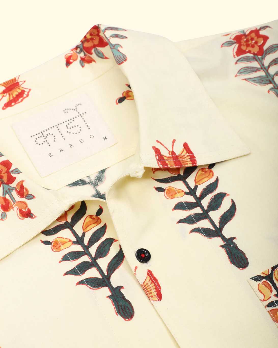 Chintan Block Print Shirt | Yellow