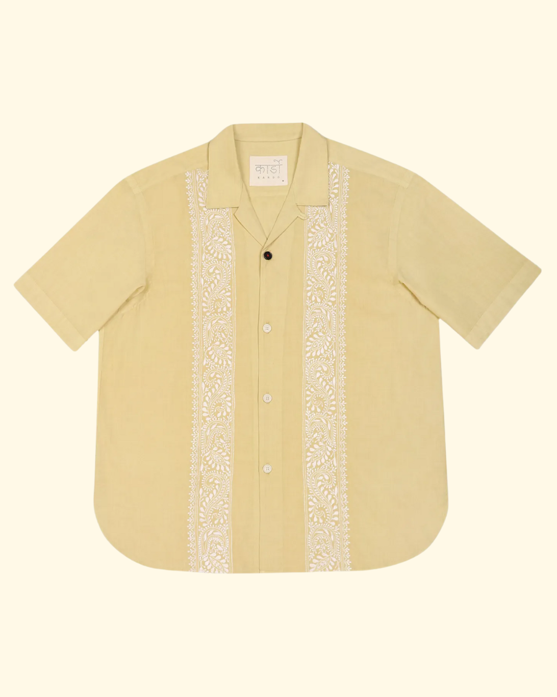 Ronen Oversized Ray Flower Shirt | Yellow