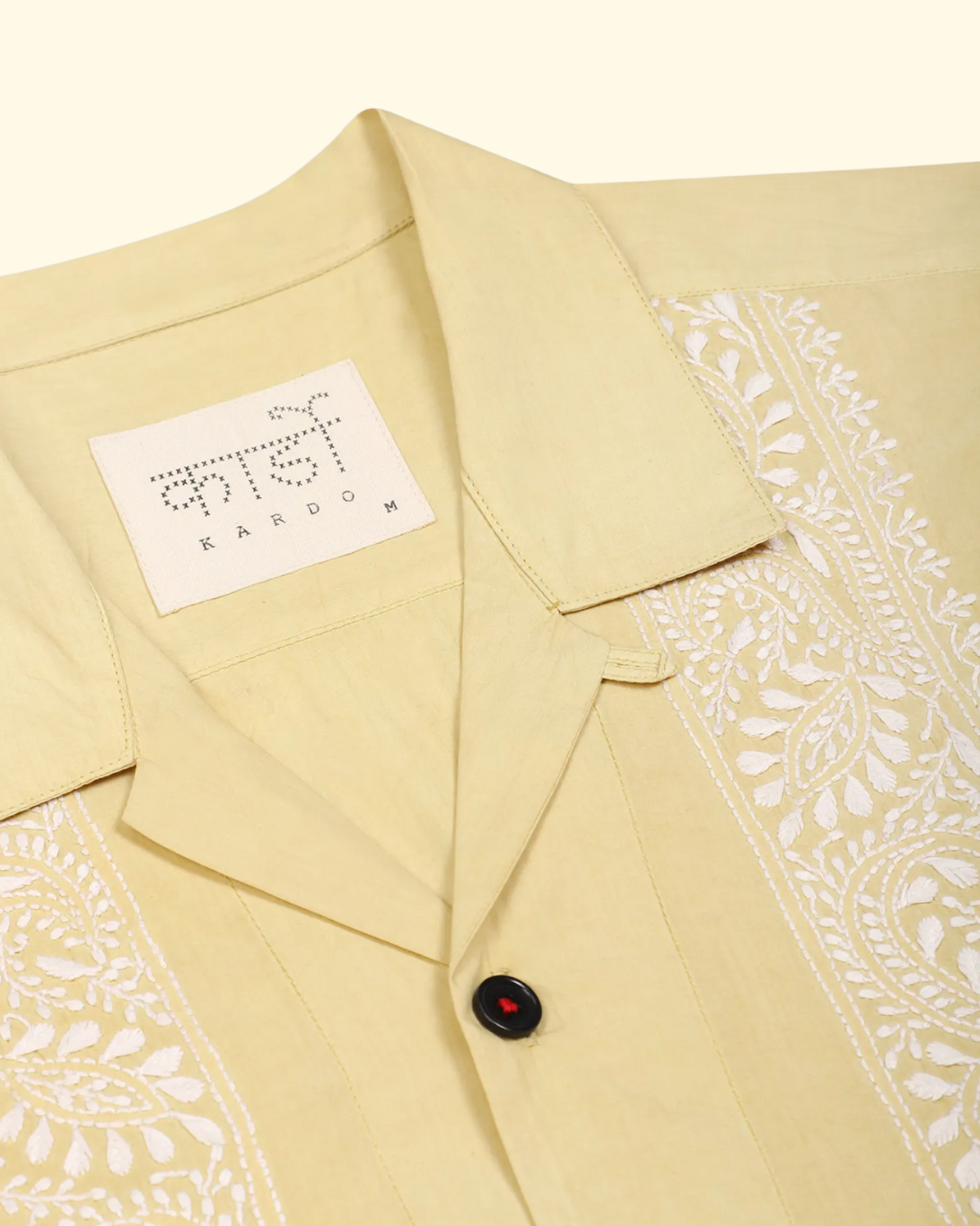 Ronen Oversized Ray Flower Shirt | Yellow