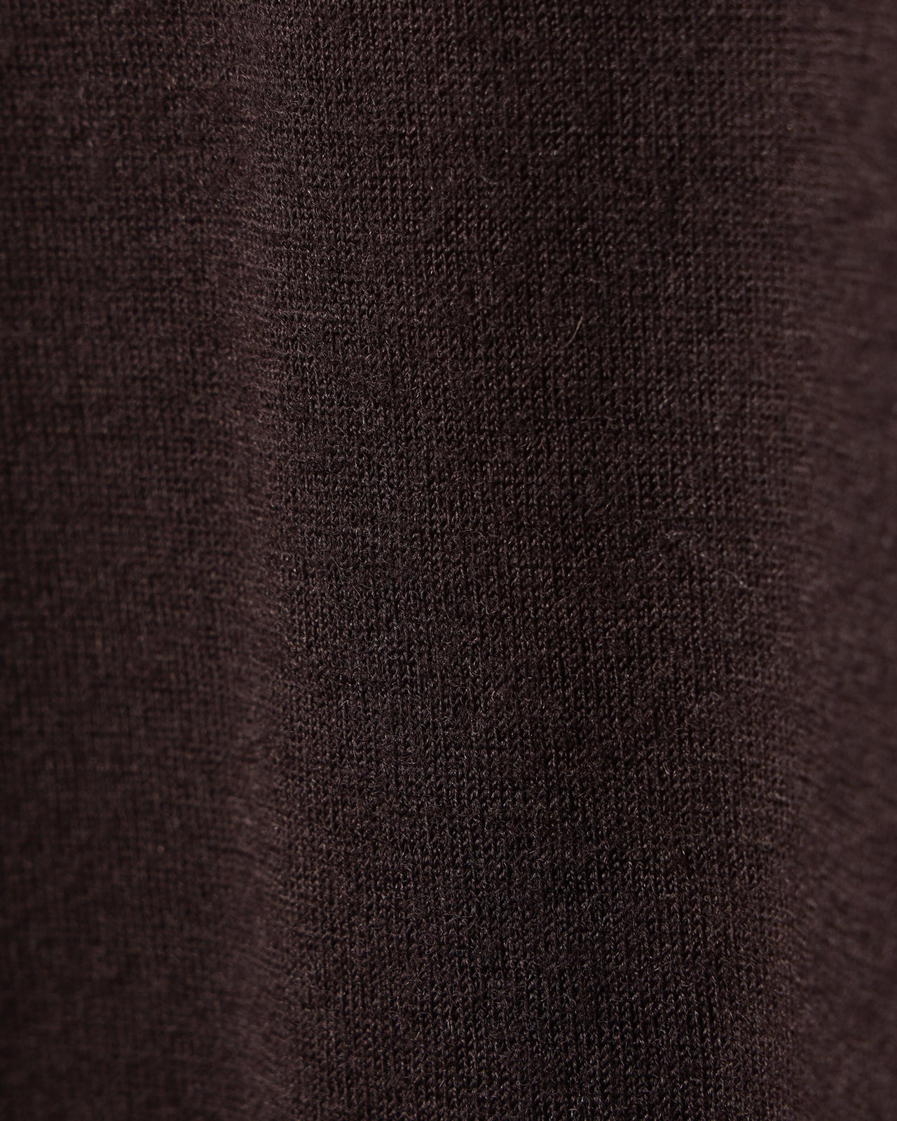 Geoffrey Wool Raglan LS Tee | Dark Brown
