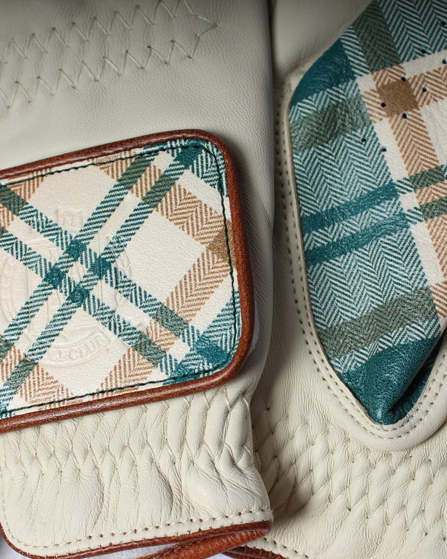 Leather Golf Gloves LEFT | Tartan (2 Pack)