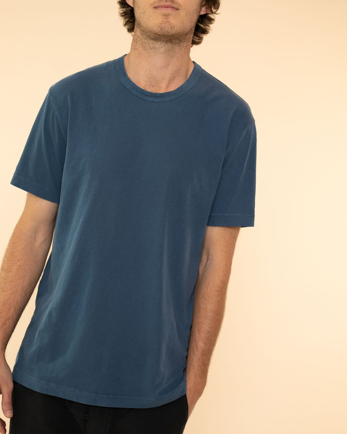 Short Sleeve Crew Neck | Lake Pigment