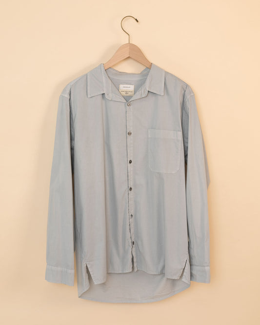 Button Front Shirt | Light Dusted Blue