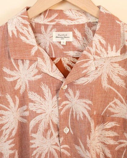 Palm Woven Shirt | Rust