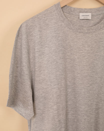 Crew Neck T-Shirt | Grey Melange