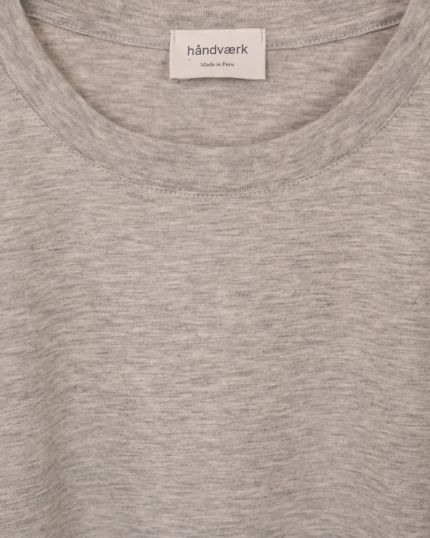 Crew Neck T-Shirt | Grey Melange