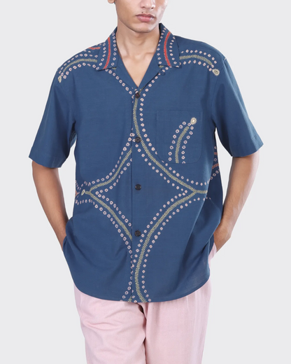 Ronen Badhani Embroidery | Blue