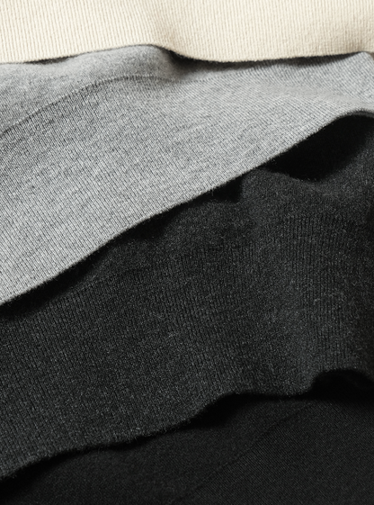 Sunshine Cashmere Crew Neck | Heather Black