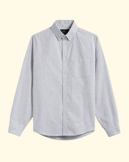 Brushed Oxford Stripe | Blue