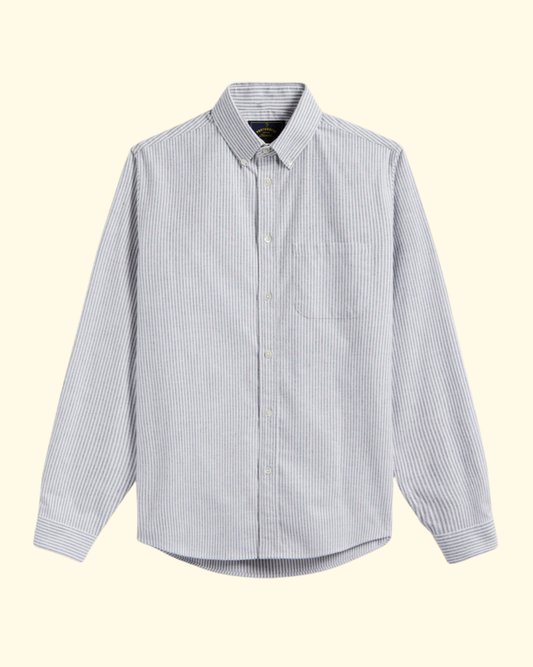 Brushed Oxford Stripe | Blue