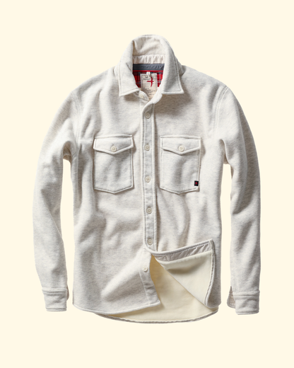 Pique Fleece Workshirt | Chalk